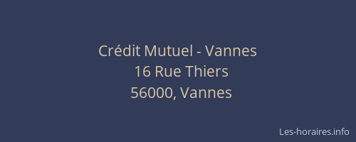 Crédit Mutuel - Vannes