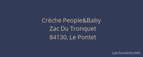 Crèche People&Baby