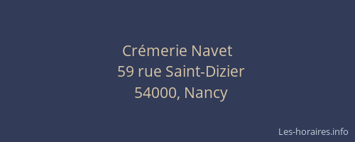Crémerie Navet