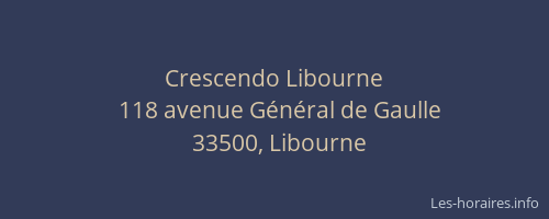 Crescendo Libourne