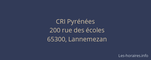 CRI Pyrénées