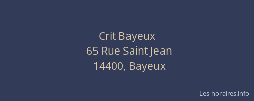 Crit Bayeux