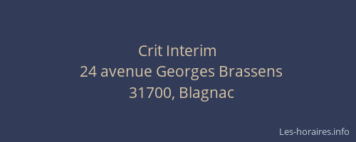 Crit Interim