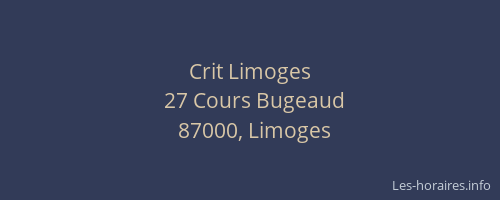 Crit Limoges