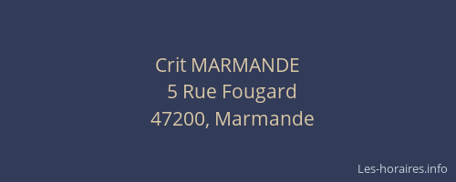 Crit MARMANDE