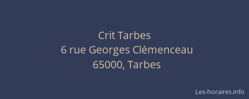 Crit Tarbes