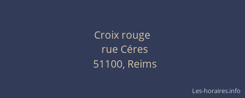 Croix rouge