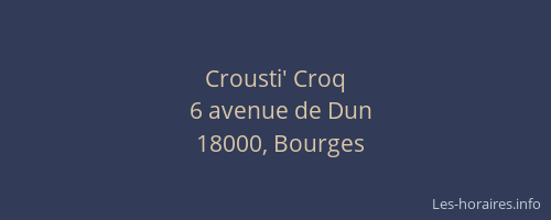 Crousti' Croq