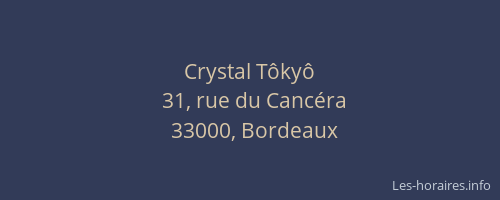 Crystal Tôkyô