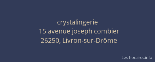 crystalingerie