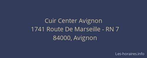 Cuir Center Avignon