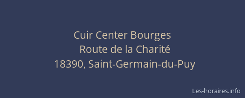 Cuir Center Bourges