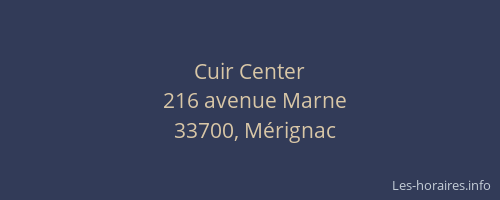 Cuir Center