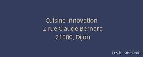 Cuisine Innovation
