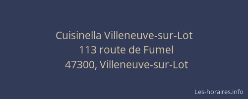 Cuisinella Villeneuve-sur-Lot