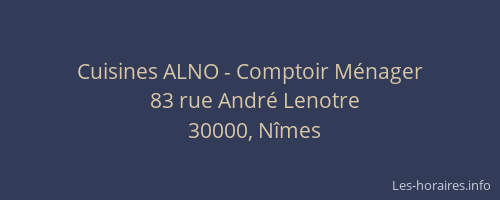 Cuisines ALNO - Comptoir Ménager