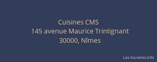 Cuisines CMS