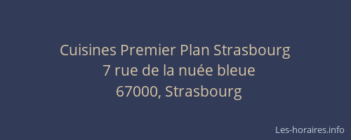 Cuisines Premier Plan Strasbourg