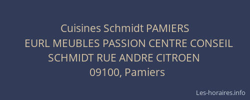 Cuisines Schmidt PAMIERS