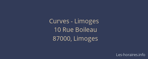 Curves - Limoges
