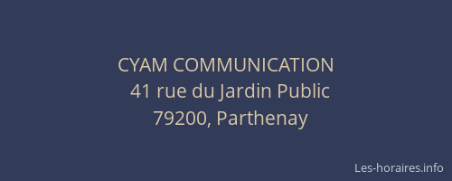 CYAM COMMUNICATION