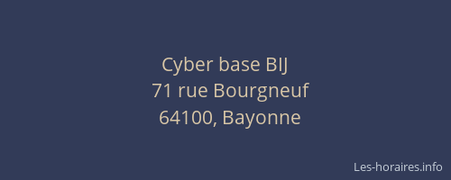 Cyber base BIJ