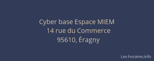 Cyber base Espace MIEM