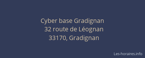 Cyber base Gradignan