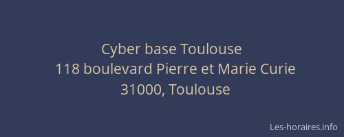 Cyber base Toulouse