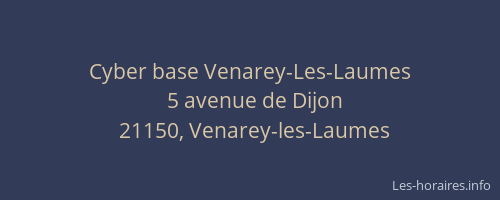Cyber base Venarey-Les-Laumes