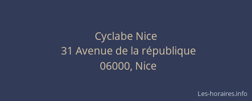 Cyclabe Nice