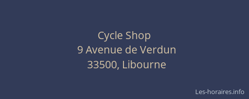 Cycle Shop