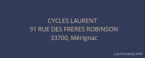 CYCLES LAURENT