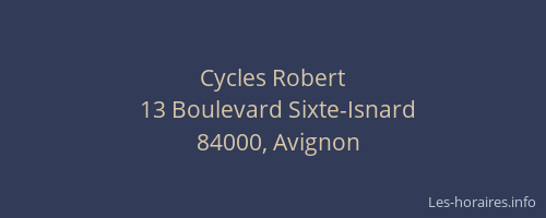 Cycles Robert