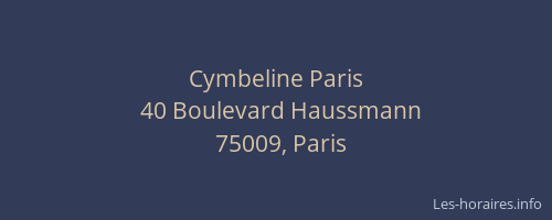 Cymbeline Paris