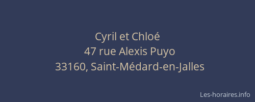 Cyril et Chloé