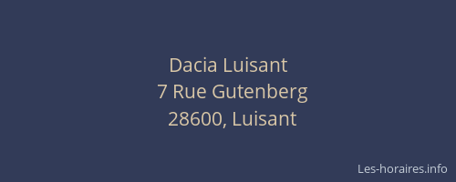 Dacia Luisant