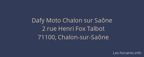 Dafy Moto Chalon sur Saône