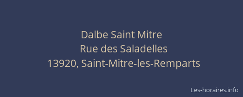 Dalbe Saint Mitre