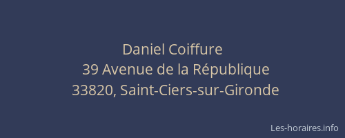 Daniel Coiffure