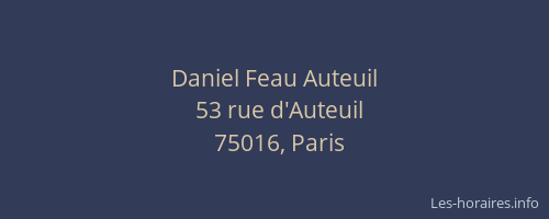 Daniel Feau Auteuil