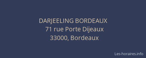 DARJEELING BORDEAUX