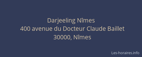 Darjeeling Nîmes