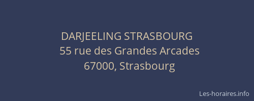 DARJEELING STRASBOURG