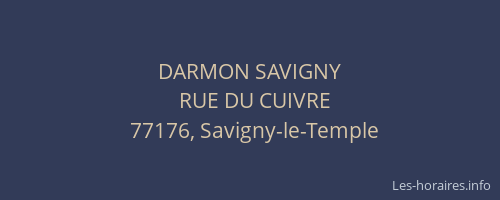 DARMON SAVIGNY