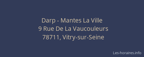 Darp - Mantes La Ville