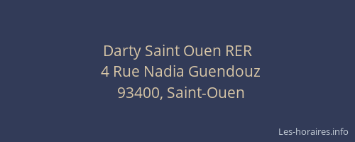 Darty Saint Ouen RER