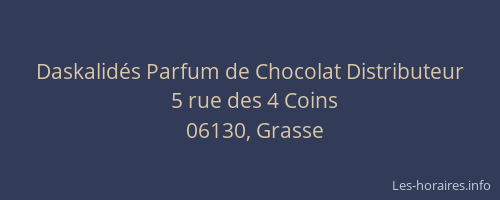 Daskalidés Parfum de Chocolat Distributeur