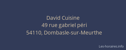 David Cuisine