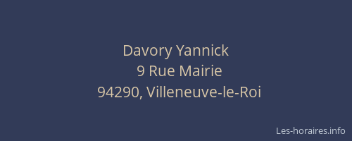 Davory Yannick